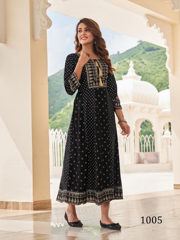 Banwery Queen 1 Fancy Wear Long  Rayon Anarkali Kurti Collection